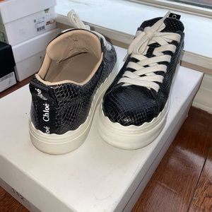 Chloe Black and White Sneakers